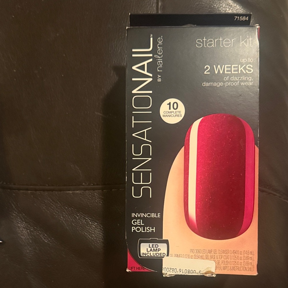 SensatioNail Raspberry Wine Gel Polish Starter Kit-Never used.